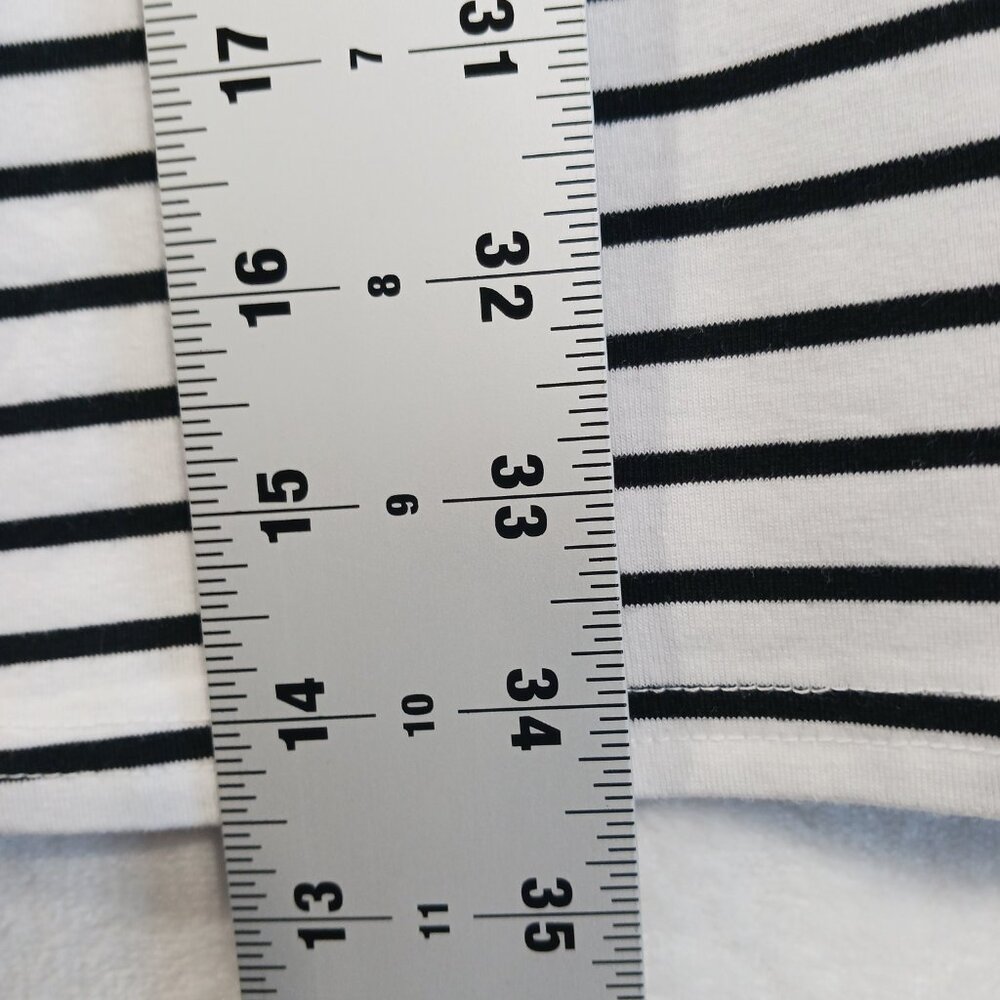 Umgee, NWT Oversized, Black and White Striped Mini Dress, Long Sleeve, Small - Picture 11 of 15